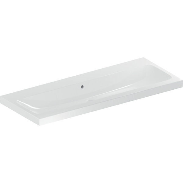 Geberit iCon Light Waschtisch, 120 cm x 48 cm, ohne Hahnloch, mit Überlauf,501837, 501.837.00.3 von Geberit