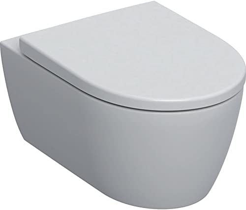 Geberit iCon Set Wand-WC mit WC-Sitz, Rimfree, B x H x T 35,5 x 37,5 x 53 cm, mit Absenkautomatik, Weiß, WC-Set 501664001 von Geberit