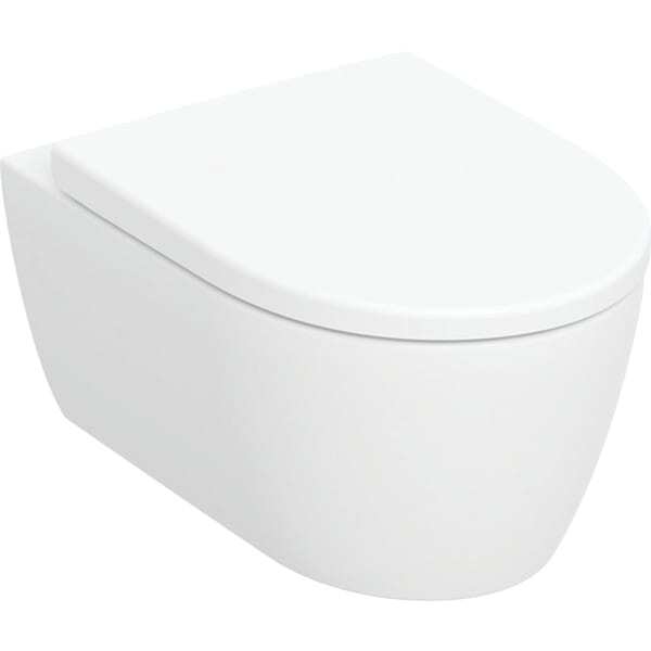 Geberit iCon Set Wand-WC mit WC-Sitz, spülrandlos, Tiefspüler, geschlossene Form, 6l, 501664, 501.664.00.1 von Geberit