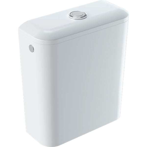 Geberit iCon Square Keramik-AP-Spülkasten 6l, inklusive Blindstopfen verchromt, 228950000 von Geberit