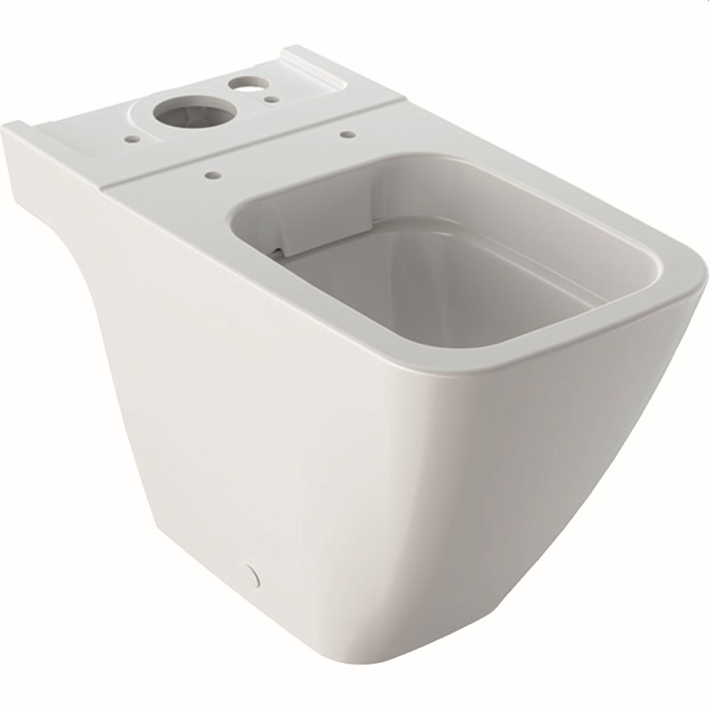 Geberit iCon Square Stand-WC f. AP-SPK aufges Tiefspüler, geschl. Form, Rimfree, weiß, 200930000 200930000 von Geberit