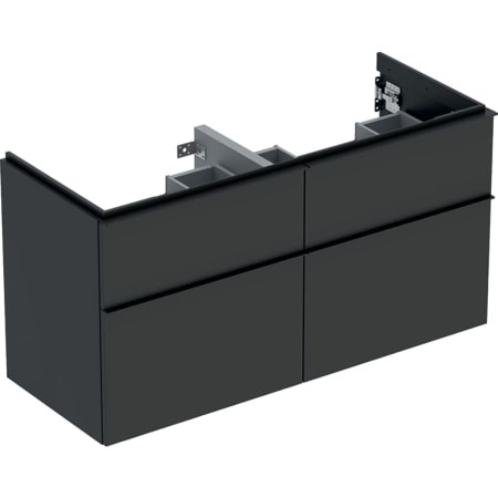 Geberit iCon Unterschrank für Doppel-Waschtisch, 4 Schubl. 502309JK1 von Geberit