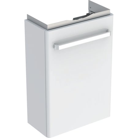 Keramag Renova Compact Unterschrank für Handwaschbecken, 408x604x201 mm, mit einer Tür, verkürzte Ausladung, Farbe: weiß / lackiert hochglänzend - 501.924.01.1 von Geberit