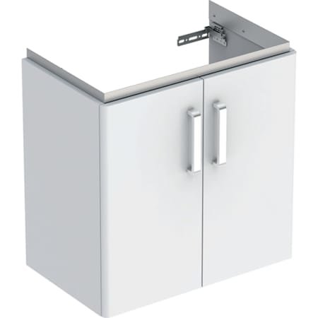 Keramag Renova Compact Unterschrank für Waschtisch 597x605x367 mm, mit zwei Türen, weiß von Geberit