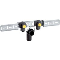 Geberit - PushFit Anschlusswinkel 90° vormontiert, zweifach, mit Ablaufrohrschelle und Anschlussbogen Außendurchmesser 20mm Geberit - PushFit Anschlusswinkel 90° vormontiert, zweifach, mit Ablaufrohrschelle und Anschlussbogen Außendurchmesser 20mm von Geberit