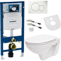 UP320 Vorwandelement Wand Tiefspül wc + WC-Sitz wc Komplett Set - Geberit von Geberit