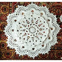 Häkelteppich Mari 3D Boho Deko Für Wohnzimmer | 90 cm von Gebeya