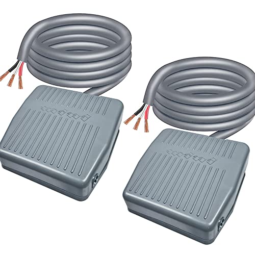 Gebildet 2pcs 250VAC/10A Momentan Fusspedalschalter, SPDT NO NC Industrie Fußschalter, Fussschalter Fußtaster Trittschalter Fußpedal Schalter mit 1m Kabel und Rutschfester Gummioberfläche von Gebildet