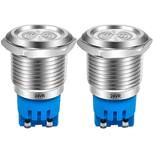 Gebildet 2pcs DC 24V 19mm Wasserdicht IP65 Edelstahl Roter LED-Blitzalarm 90dB Kontrollleuchte mit Lampensummer, für Elektrisches Bedienfeld, DIY-Projekt Gebildet 2pcs DC 24V 19mm Wasserdicht IP65 Edelstahl Roter LED-Blitzalarm 90dB Kontrollleuchte mit Lampensummer, für Elektrisches Bedienfeld, DIY-Projekt von Gebildet