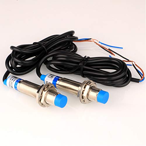 Gebildet 2pcs Metall Induktiv-Näherungssensor-Erkennungsschalter, LJ12A3-4-Z/BX-Detektor 4 mm 6-36 VDC 300 mA NPN Schließer (NO) 3-Draht von Gebildet