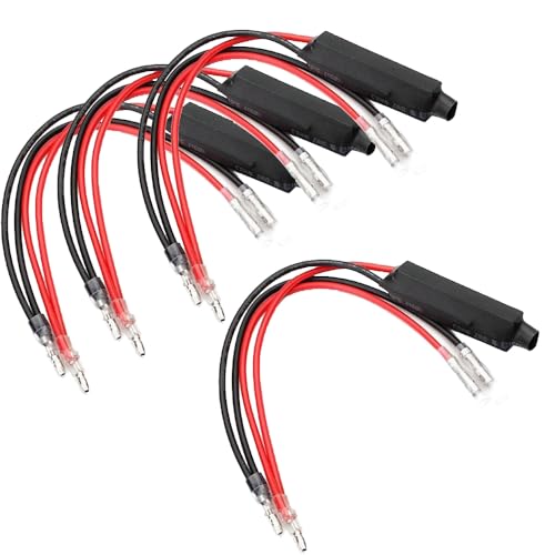 Gebildet 4 STK Motorradwiderstand 12 V Motorradblinkerwiderstand 10 W 10 Ω Adapter-Blinker-Fix-LED für Motorrad (Y-063) von Gebildet