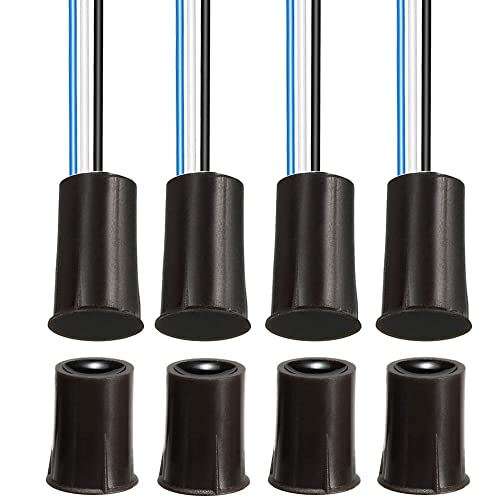 Gebildet 4Sets Schwarzer Magnetschalter Verdrahtung NO/NC Türeinbau Sensor Versteckter Fensterkontakt Reedschalter für Zutrittskontrolle Alarmanlage Ersetzen von Gebildet