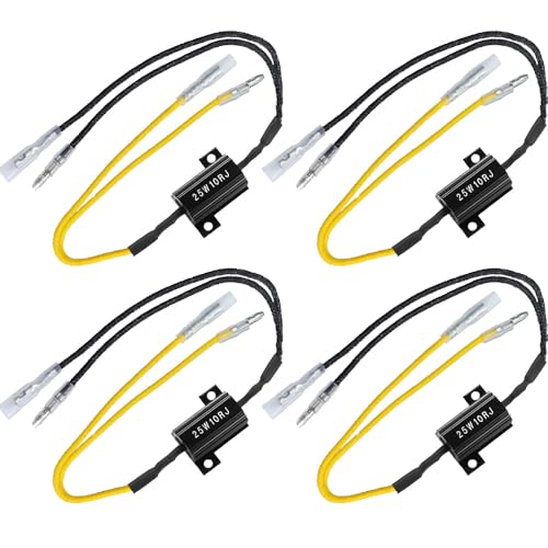 Gebildet 4STK 25W 10Ω LED-Lastwiderstände Blinkerwiderstand Blinkeradapter Blitzbehebung Fehler für Blinker Kennzeichenbeleuchtung von Gebildet