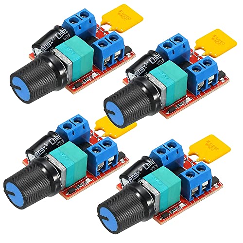Gebildet 4pcs PWM Motor-Drehzahlsteller, DC 5V-35V 5A Einstellbarer Reversible, DC 6V 12V 24V 35V Variabler Spannungsregler Dimmer-Regler Schalten, mit LED-Anzeige und Schalterfunktion von Gebildet