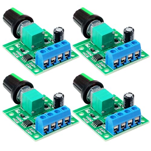 Gebildet 4pcs PWM Niederspannungs-Motordrehzahlregler DC 1.8V/3V/5V/6V/12V 2A 1803BK 1803B Einstellbarer Treiberschalter mit Drehzahlregler von Gebildet