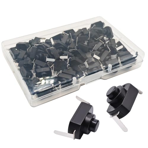 Gebildet 50Stück 12x8 Mikro-Mini-Ein/Aus-Schalter mit Selbstverriegelung, 1.5A, 250V, selbstsichernder Drucktastenschalter für DIY-SMD-Taschenlampen, Typ 1208 Gebildet 50Stück 12x8 Mikro-Mini-Ein/Aus-Schalter mit Selbstverriegelung, 1.5A, 250V, selbstsichernder Drucktastenschalter für DIY-SMD-Taschenlampen, Typ 1208 von Gebildet