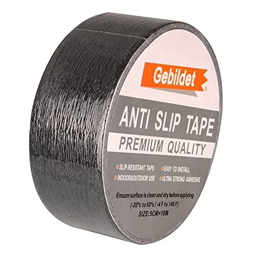 Gebildet 5cm x 10m Robustes Antirutsch Klebeband/Antislip tape/Grip Tape in schwarz,1Stück von Gebildet