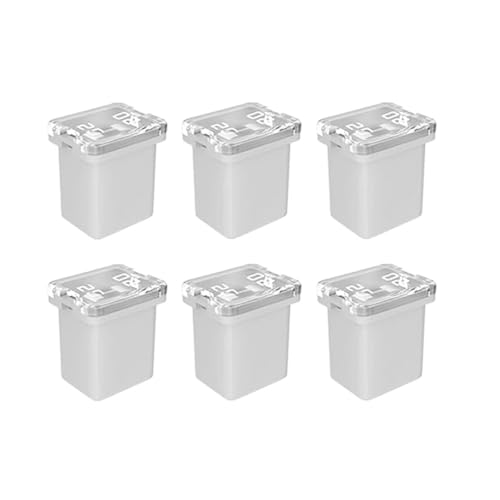 Gebildet 6 Stück 12 V-24 V Automotive Low Profile Jcase Box-förmige sortierte Sicherung für LKW, Autos und SUV, Boot (25 A) von Gebildet
