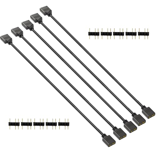 Gebildet ARGB 30cm Kabel 5V 3 Pin Adressierbares RGB Splitter Verlängerungskabel ARGB LED Sync Kabel für Erweitern PC Computer ARGB Fans oder LED Serie von Gebildet