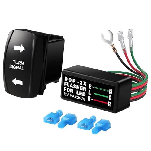 Gebildet Blinker Wippschalter mit Blinkender Blau LED EIN/Aus/EIN UTV ATV Kit Kompatibel mit Traktor Boot Motorrad Wohnmobil Offroad Pickup IP67 4Pin Universal Motor Interner Schalter Gebildet Blinker Wippschalter mit Blinkender Blau LED EIN/Aus/EIN UTV ATV Kit Kompatibel mit Traktor Boot Motorrad Wohnmobil Offroad Pickup IP67 4Pin Universal Motor Interner Schalter von Gebildet