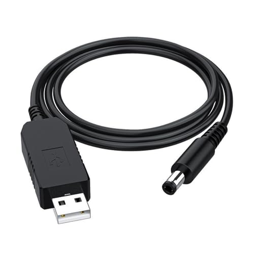 Gebildet DC 5 V auf DC 12 V USB-Spannungs-Aufwärtskonverterkabel, Stromversorgungs-USB-Kabel mit DC-Buchse 5.5 x 2.5mm oder 5.5 x 2.1mm, USB 5V auf DC 12V Kabel (100cm) von Gebildet