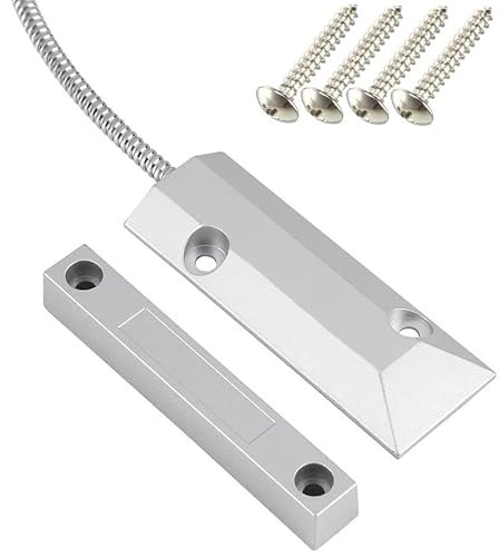 Gebildet Home Security Verkabelter Rolltorkontakt OC-55 100V/0.5A Magnetischer Reed-Schalter mit 2 Drähten für Magnet in der Nähe – Stromkreis verbinden, Magnet entfernt – Stromkreis unterbrechen von Gebildet