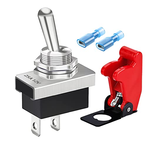 Gebildet Kippschalter aus Metall 25A 12VDC/15A 24VDC/10A 250VAC/ 15A 125VAC SPST An/Aus 2Pin 2Position Wippschalter mit Sicherheitsabdeckung für Auto KN3D-101 Gebildet Kippschalter aus Metall 25A 12VDC/15A 24VDC/10A 250VAC/ 15A 125VAC SPST An/Aus 2Pin 2Position Wippschalter mit Sicherheitsabdeckung für Auto KN3D-101 von Gebildet