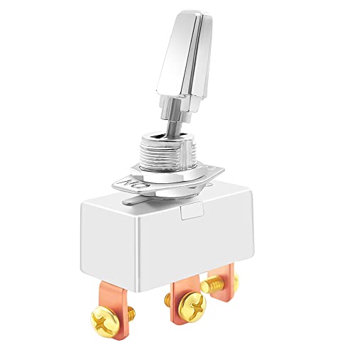 Gebildet SPDT 3 Wege Automobil Kippschalter, Hochstrom Heavy Duty EIN-Aus-EIN 3 Positionen Kippschalter 30Amp-50Amp/12V, 15Amp-25Amp/24V DC Gebildet SPDT 3 Wege Automobil Kippschalter, Hochstrom Heavy Duty EIN-Aus-EIN 3 Positionen Kippschalter 30Amp-50Amp/12V, 15Amp-25Amp/24V DC von Gebildet