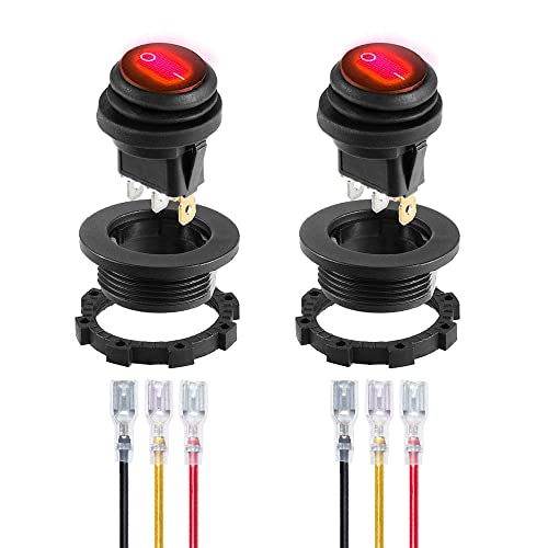Gebildet Wasserdichter Roter LED Wippschalter mit Rundem Gehäuse 3-pin 12DC-20A/24VDC-10A für Kfz Auto LKW Wippschalter EIN/AUS -2Pack Gebildet Wasserdichter Roter LED Wippschalter mit Rundem Gehäuse 3-pin 12DC-20A/24VDC-10A für Kfz Auto LKW Wippschalter EIN/AUS -2Pack von Gebildet
