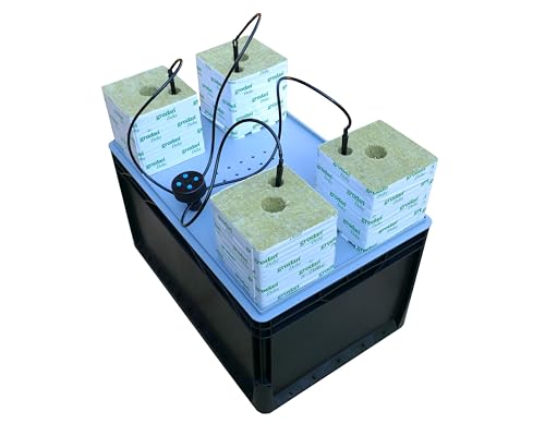 Gebo Gefti hydroponics Hydroponisches Bewässerungssystem |1-4 Pflanzen | 63 Liter | HGS-4-BELUGA von Gebo Gefti hydroponics