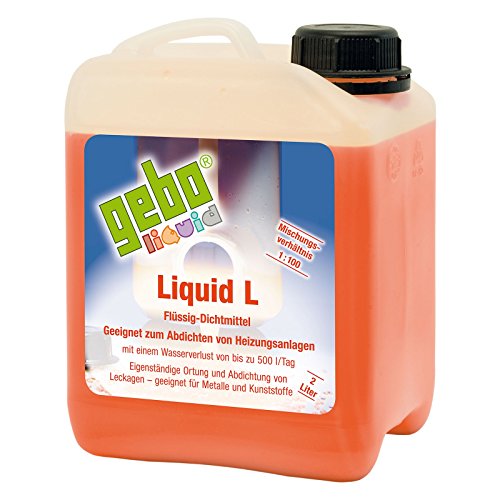Gebo 75032 Liquid L 2l Dichtmittel Flüssigdichtmittel Heizungsdichtmittel für Heizungsanlagen und Heizung Heizungsleck von Gebo