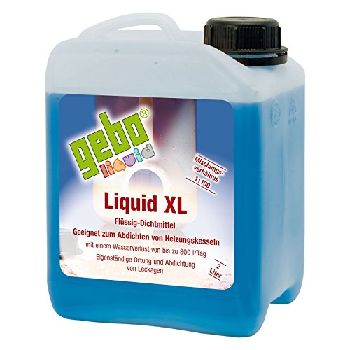 Gebo 75042 Liquid XL 2l Dichtmittel Flüssigdichtmittel Heizungsdichtmittel für Heizkessel Heizung Kessel Heizungsanlagen von Gebo