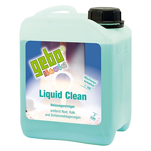 Gebo 75052 Liquid Clean 2l Heizungsreiniger Reinigungsmittel Reiniger Reinigung für Heizungsanlagen Heizung Heizkessel von Gebo