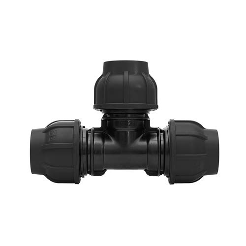 Gebo Plast T-Stück 20 25 32 PE Klemmfitting Abzweig Klemmverbinder (32 x 32 x 32 mm) von Gebo