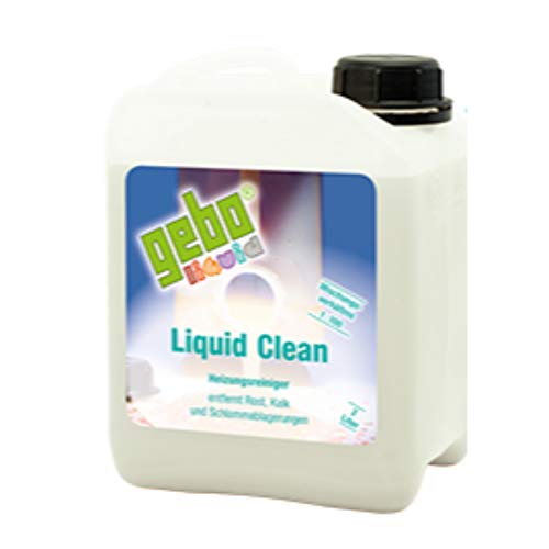 Liquid Clean 2 Liter Kanister zur Reinigung von Heizungsanlagen, entfernt Rost, Kalzium und Verschmutzungen (Referenz: Gebo 75052) von Gebo