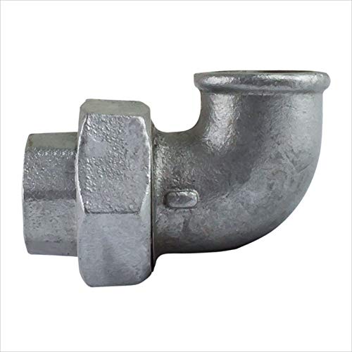 Rohr Fitting Winkel Verschraubung 1 1/4 5/4 Zoll DN32 IG flach dichtend Fittinge Fittings Temperguss Gewindefitting verzinkt von Gebo