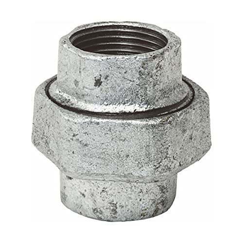 Temperguss-Gewindefitting verzinkt Verschraubung konisch dichtend, IG x IG 2 Zoll, Typ 340, DVGW von Gebo