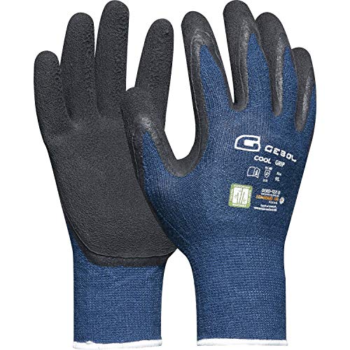 Arbeitshandschuh COOL GRIP | Größe 8 (M) | Viskose-Handschuh mi Latex Beschichtung | 1 Paar von Gebol