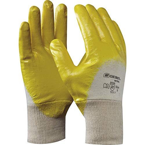 GEBOL Schutzhandschuh Nitril Handschuh Größe 9 (L) Inhalt: 12 Paar, 729509 von Gebol