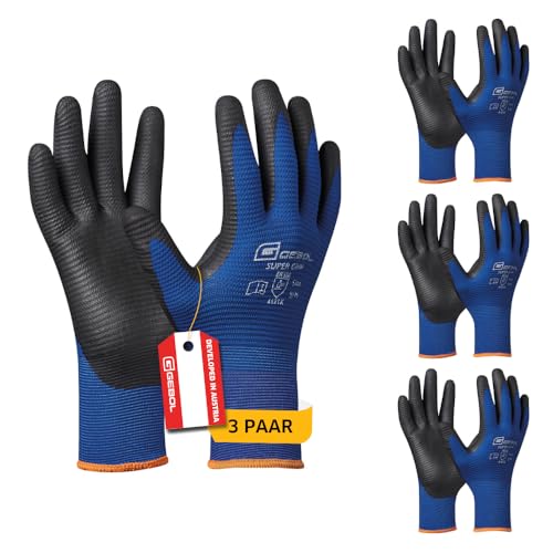 Handschuh "Super Grip" Gr. 09 - Multipack 3 Paar von Gebol