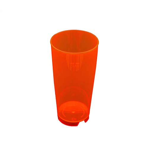25 Stück 0,4L Mehrwegbecher PC leucht rot transparent von Gebr. Kohlmeier GmbH