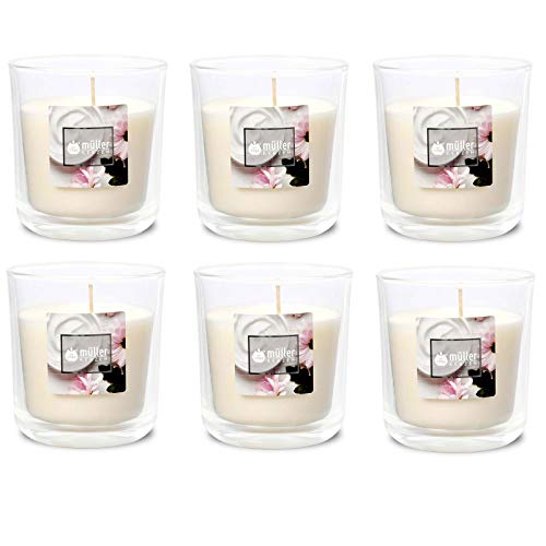 Duft-Kerzenglas 65/70 mm Set 6 Stk. Duftglas Duftkerze Duftkerzen-Glas Teelichter Duftlichter Soft Creme Duft-Kerzenglas 65/70 mm Set 6 Stk. Duftglas Duftkerze Duftkerzen-Glas Teelichter Duftlichter Soft Creme von Gebr. Müller Kerzenfabrik AG