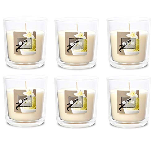 Duft-Kerzenglas 65/70 mm Set 6 Stk. Duftglas Duftkerze Duftkerzen-Glas Teelichter Duftlichter Vanilla Dream Duft-Kerzenglas 65/70 mm Set 6 Stk. Duftglas Duftkerze Duftkerzen-Glas Teelichter Duftlichter Vanilla Dream von Gebr. Müller Kerzenfabrik AG