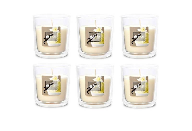 Gebr. Müller Kerzenfabrik AG Kerzenständer Duft-Kerzenglas 65/70 mm Set 6 Stk. Verschiedene Aromen von Gebr. Müller Kerzenfabrik AG