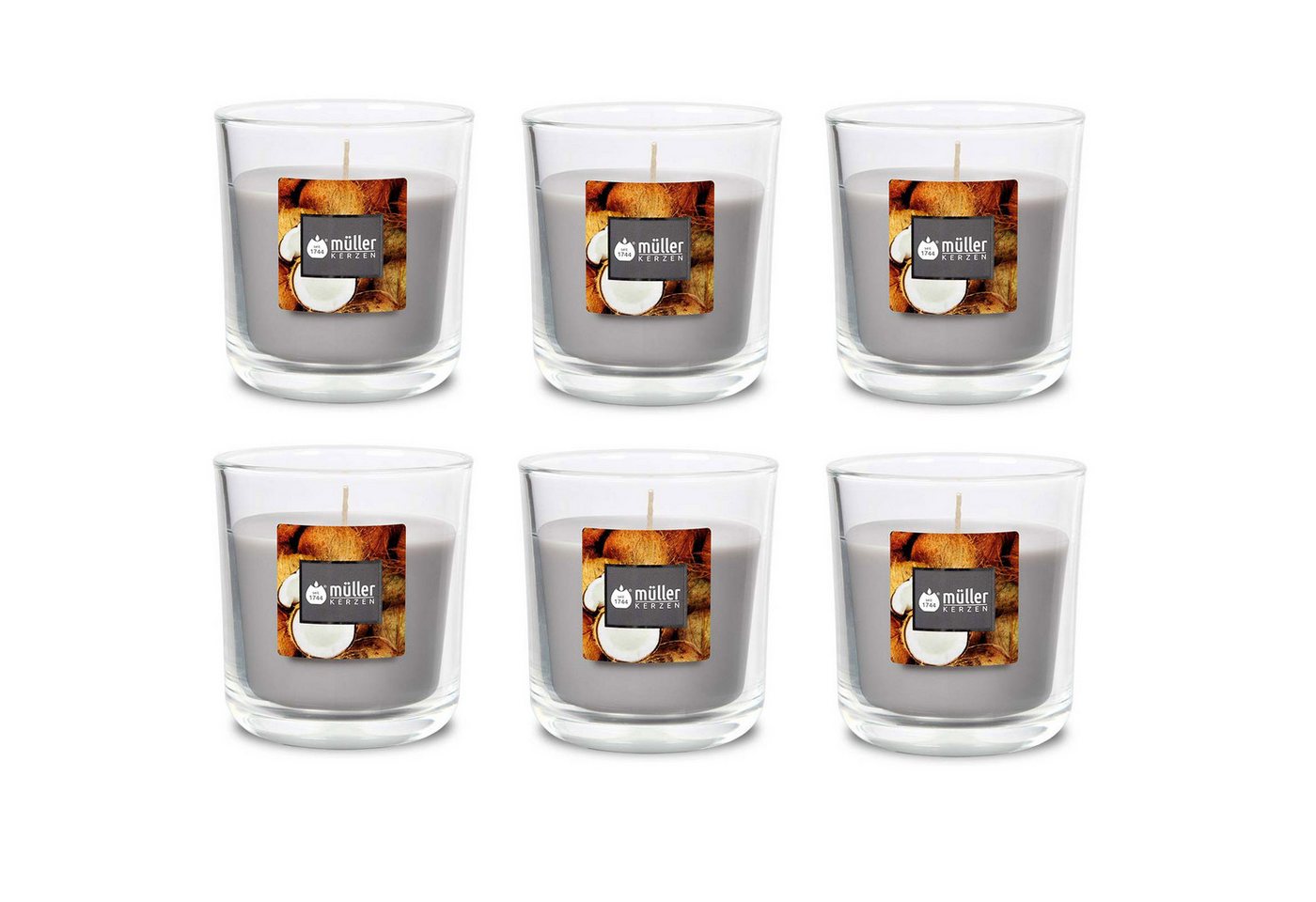Gebr. Müller Kerzenfabrik AG Kerzenständer Duft-Kerzenglas 65/70 mm Set 6 Stk. Verschiedene Aromen Gebr. Müller Kerzenfabrik AG Kerzenständer Duft-Kerzenglas 65/70 mm Set 6 Stk. Verschiedene Aromen von Gebr. Müller Kerzenfabrik AG