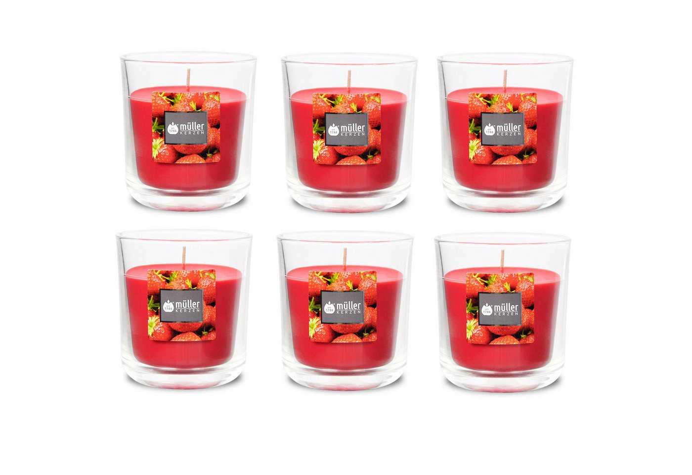 Gebr. Müller Kerzenfabrik AG Kerzenständer Duft-Kerzenglas 65/70 mm Set 6 Stk. Verschiedene Aromen Gebr. Müller Kerzenfabrik AG Kerzenständer Duft-Kerzenglas 65/70 mm Set 6 Stk. Verschiedene Aromen von Gebr. Müller Kerzenfabrik AG