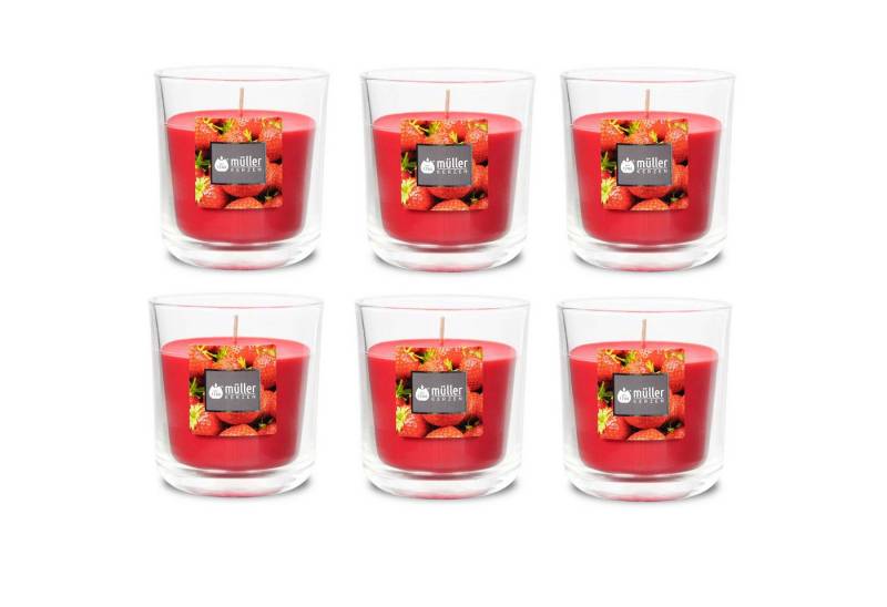 Gebr. Müller Kerzenfabrik AG Kerzenständer Duft-Kerzenglas 65/70 mm Set 6 Stk. Verschiedene Aromen von Gebr. Müller Kerzenfabrik AG