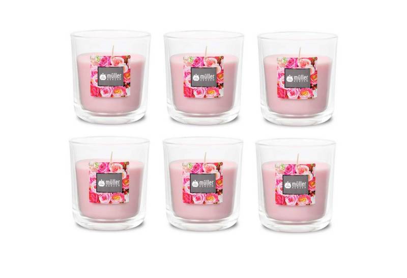 Gebr. Müller Kerzenfabrik AG Kerzenständer Duft-Kerzenglas 65/70 mm Set 6 Stk. Verschiedene Aromen von Gebr. Müller Kerzenfabrik AG