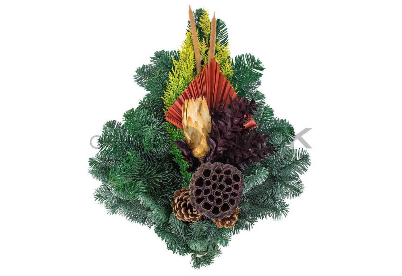 Gebr. Nowack GmbH & Co KG Zierstrauch 10x Grabstrauß Gesteck Bukett Bouquet Friedhof Schmuck Dekoration, 10 St. von Gebr. Nowack GmbH & Co KG