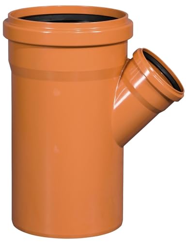 Gebr. Ostend. Kunststoffe GmbH KG-Abzweig 45° DN 200/110 PVC-U Kanalsystem orangebraun RAL 8023 von Gebr. Ostend. Kunststoffe GmbH